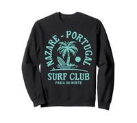 Nazare Portugal Surf Club Big Wave Surfing Praia do Norte Sweatshirt