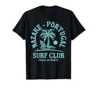Nazare Portugal Surf Club Big Wave Surfing Praia do Norte T-Shirt