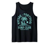 Nazare Portugal Surf Club Big Wave Surfing Praia do Norte Tank Top