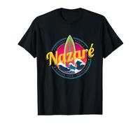 Nazare Portugal Surfer Vintage Wave Sunset Retro Bigwave Value Graphic T-Shirt
