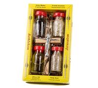 Nazareth Store BLESSED HOLY WATER, SOIL, OIL, INSENSE WITH JESUS CROSS Crucifix HOLY LAND Wall Cross
