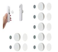 Nazaz 7 Pcs Magnetic Wall Mount Remote Control Brackets for Remote Controls No Drilling Installation Ideal for Home, School, Office (White Color)