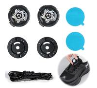Nazaz Black Rotary Laces | 1 Pair | Perfect Replacement for Sneakers Shoelaces | Boa System | 1 Metre Easy to Assemble Rope, Black, Length 120 cm | Optimal Comfort and Fit