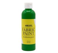 Nazca Colors Green Fabric Paint 250ml - Acrylic Permanent Textile and Leather Paint ideal for painting Clothe, t-shirts, Jeans, Totebags, Sneakers, Canvas Shoes - Great Covering Capacity