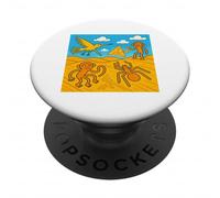 Nazca Lines Peru Geoglyphs Retro PopSockets Adhesive PopGrip