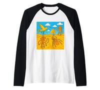 Nazca Lines Peru Geoglyphs Retro Raglan Baseball Tee