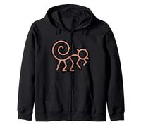 Nazca Lines Peru Geoglyphs Retro Zip Hoodie