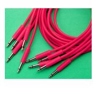 Nazca Noodles Pink 50cm Premium 3.5mm TS Patch Cables (pack of 5, pink)