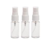 Nazeauf 3PCS Travel Spray Bottle - 20ml Mini Spray Bottle, Clear Plastic, Leak Proof, Reusable, Refillable, Shut-off Valve, Fine Mist, Portable Size, Suitable for Make-up, Skincare, Cleaning, Perfume