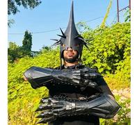 Nazgul Lord of the Ring Witch King Nazgul Helmet & Black Gauntlet Gloves Set