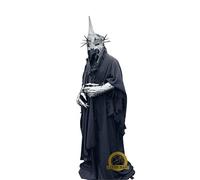 Nazgul Witch King Full Costume, Dark Rider RingWraith Halloween Costume, Black/Silver, One size