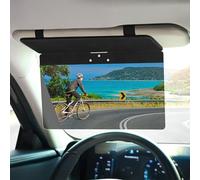 NAZZO Sun Visor Extender for Cars, Adjustable PC Sunshade Lens, Car Sun Visor Extension Blocker, Glare, UV, Stray Light, Snow Blindness Protector, Safe Driving, Universal for Car SUV, Black
