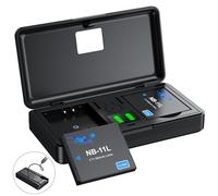 NB-11L NB-11LH Battery (2 Pack) and 2-Channel USB Charger for Canon NB-11L,PowerShot Elph 110,Elph 130,Elph 180,Elph 190,Elph 340,Elph 360,SX400 is,SX410 is,A2300 is,A2400 is,A2500,A3400 is Camera
