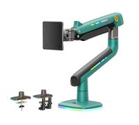 NB Ergonomic Ultrawide Monitor Arm Desk Mount for Max 60 inch Computer Screen & Load up to 20 kg, Gaming & Office Monitor Stand Mechanical Spring | VESA 75/100 mm (Green)