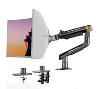 NB Ergonomic Ultrawide Monitor Arm Desk Mount for Max 60 inch Computer Screen & Load up to 20 kg, Gaming & Office Monitor Stand Mechanical Spring | VESA 75/100 mm (Black)