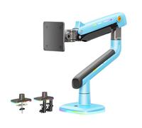 NB Ergonomic Ultrawide Monitor Arm Desk Mount for Max 60 inch Computer Screen & Load up to 20 kg, Gaming & Office Monitor Stand Mechanical Spring | VESA 75/100 mm (Gulf Blue)