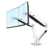 NB North Bayou Dual Monitor Stand for 22-32 inch Screens Height Adjustable Gas Spring Monitor Arm Full Motion Monitor Mount Support VESA 75/100mm Load Capacity 6.6~26.4lbs(3-12kg)