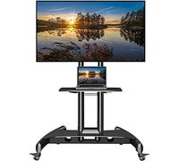 NB North Bayou Mobile TV Cart on Wheels for 32'' to 75 inch LCD LED OLED Panel Screen, TV Stand Load up to 45 kg, Max VESA 600x400 mm AVA1500-60-1P
