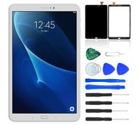 NB+ Screen Replacement For Samsung Galaxy Tab A 10.1 inch SM-T580 SM-T585 Touch Screen Digitizer Glass Pre-Installed Adhesive White (Not LCD display)