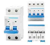 NB1-63DC Circuit Breaker - 10A-63A 2P/4P, 500V/1000V, 10A, 16A, 20A, 25A, 32A, 40A, 50A, 63A(4P,20A)