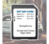 NB1 Navigation SD Card 8GB Sat Nav for Mazda 6 CX5 CX9 2025 EU Turkey UK GPS Map Version Card Navi Software Update Memory card for 6 CX-5 CX-9 2024