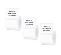 Nb111 - Niimbot - B1 / B21 / B3S / B4 - 40X30mm - 230 White Labels