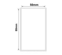 NIIMBOT Label for B1 B21 B3S, Waterproof Sticker 2"x 3.15" (50 * 80mm) for Clothing Labels, Jar Labels, Barcode, Small Business,95 Pcs per Roll, White