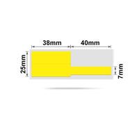 Nb248 - Niimbot - B1 / B21 / B3S / B4 - 25X78mm - 100 Yellow Cable Labels