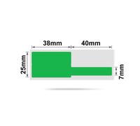 Nb250 - Niimbot - B1 / B21 / B3S / B4 - 25X78mm - 100 Green Cable Labels