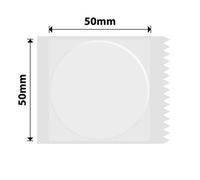 NIIMBOT B1 B21 B3S Label Maker Tape 50×50mm Transparent Label Paper, Thermal Sticker Paper 1.9'' x 1.97'' Waterproof Labeling Tape Replacement 150 Labels/Roll, Round