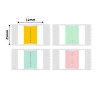 Nb347 - Niimbot - D101 Only - 25X32mm - 185 Index Mixed Colours Labels