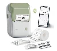 Nb493 - Niimbot - B1 - Portable Thermal Label Bluetooth Printer In ree White Label (50X30mm)
