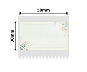 Nb669 - Niimbot - B1 / B21 / B3S / B4 - 50X30mm - 230 White Flower Labels