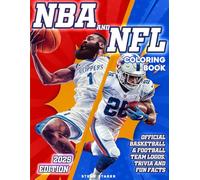 NBA and NFL Coloring Book: American Basketball & Football Team Logos, Trivia and Fun Facts (All-Star Sports Showdown: Trivia, Facts, and Coloring Fun)