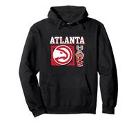 NBA - Atlanta Hawks Scribble Square Black Pullover Hoodie
