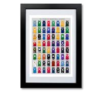 NBA Basketball Legends signed poster print framed picture photo autograph gift Kobe Bryant Lebron James Steph Curry Michael Jordan (A4 framed & mounted)