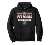 NBA Birthday New Orleans Pelicans My Birthday Logo Pullover Hoodie