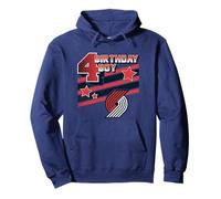 NBA Birthday Portland Trail Blazers 4th Birthday Boy Pullover Hoodie