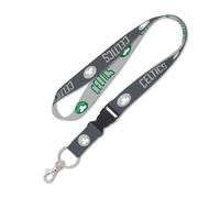 NBA Boston Celtics Premium Lanyard Key Chain, Charcoal Edition