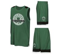 NBA Boys Poly Interlock Tank & Short Set, Green, 12-13 Years EU