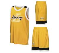 NBA Boys Poly Interlock Tank & Short Set, Yellow, 12-13 Years EU
