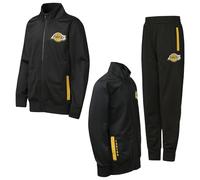 NBA Boys Youth Poly Track Set, Black, 4-5 Years EU