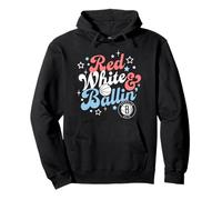 NBA Brooklyn Nets 4th Of July Red White & Ballin' Pullover Hoodie