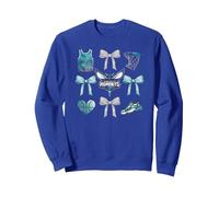 NBA Charlotte Hornets Bow Grid Sweatshirt, Adult Unisex, Royal Blue, XX-Large