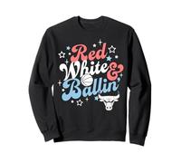 NBA Chicago Bulls 4th Of July Red White & Ballin' Sweatshirt