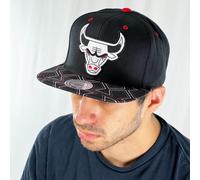 NBA Chicago Bulls Snapback Cap Black Mitchell & Ness Basketball Hat Adjustable
