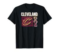 NBA - Cleveland Cavaliers Scribble Square Black T-Shirt