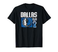 NBA - Dallas Mavericks Scribble Square Black T-Shirt