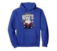 NBA Denver Nuggets Basketball Doodle Stars Pullover Hoodie, Adult Unisex, Royal Blue, Small