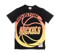 NBA Flames Tee Hardwood Classics, male, Mitchell & Ness, T-Shirts, Multicolor, L, Tops L